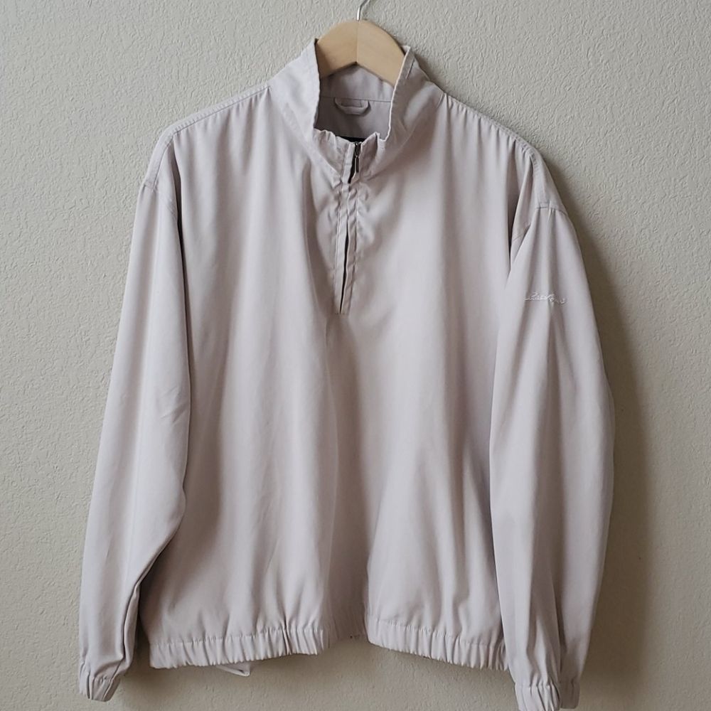 Eddie Bauer Golf half zip pullover light jacket L